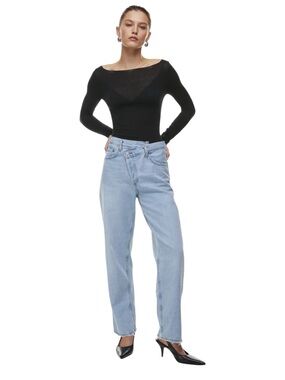AGOLDE Criss Cross Upsized Jeans Wired Light Blue Women’s 24